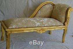 Louis XV Bench French Style Vintage Furniture Gold