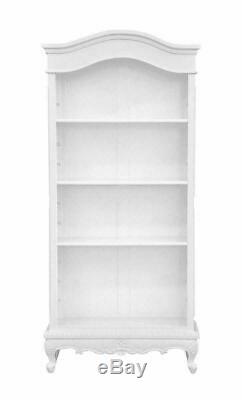 Louis XV Mahogany 3 Shelf bookcase painted in French White