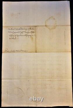 Louis XV Signed Assignment Of Lieutenant Dianoux In The Company Of Laval 1756