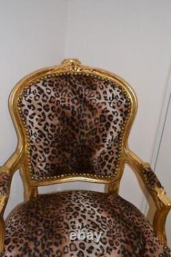 Louis XV Style Armchair French Style Chair Leopard New Model