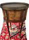 Louis Xv Style French Marquetry Oval Nightstand Pierced Gilt Night End Table