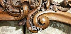 Louis XV design scroll carving pediment Antique french architectural salvage