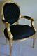 Louis Xvi Arm Chair French Style Chair Vintage Furniture Black And Gold