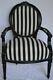 Louis Xvi Arm Chair French Style Chair Vintage Furniture Black And White