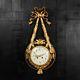 Louis Xvi Ormolu And Bronze Antique French Cartel Wall Clock