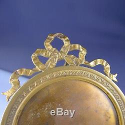 Louis XVI Round Frame / French Gilded Bronze Ormolu Photo Picture