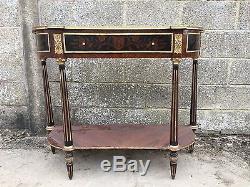 Lovely French Antique Console Table With Bronze, Louis XV