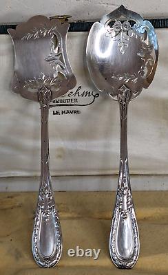 Lovely French Antique Sterling Silver Candies Serving Set