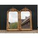 Luxurious French Louis Xvi Style Full-length 2 Mirrors In Antique Gold Finish