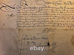 MARIE DE MEDICI QUEEN OF FRANCE AUTOGRAPH wife of Henri IV mother of Louis XIII