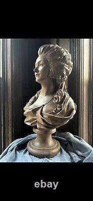 Madame La Princesse Lamballe Antique French Bust, 19th century