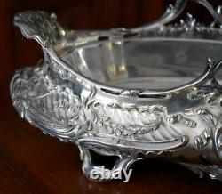Magnificent 19th Century Antique French Baroque Louis XV Silver Plate Jardiniere