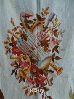 Number 2. Aubusson Tapestry French Nineteenth Floral Decor Louis XVI Music
