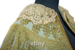 ORIGINAL 18TH CENTURY 1750's LOUIS XV FRENCH EMBROIDERED LADIE'S CAPELET / CAPE