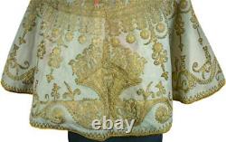 ORIGINAL 18TH CENTURY 1750's LOUIS XV FRENCH EMBROIDERED LADIE'S CAPELET / CAPE