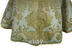 ORIGINAL 18TH CENTURY 1750's LOUIS XV FRENCH EMBROIDERED LADIE'S CAPELET / CAPE