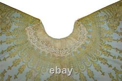 ORIGINAL 18TH CENTURY 1750's LOUIS XV FRENCH EMBROIDERED LADIE'S CAPELET / CAPE