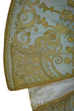 ORIGINAL 18TH CENTURY 1750's LOUIS XV FRENCH EMBROIDERED LADIE'S CAPELET / CAPE