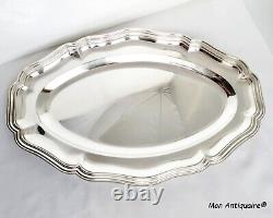 Odiot Antique French Sterling Silver Tray Serving Platter Dish Louis XV