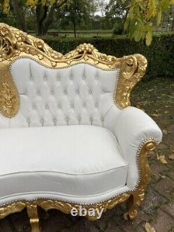 Old French Louis XVI Baroque 2 Chairs Worldwide Shipping