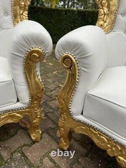 Old French Louis XVI Baroque Sofa + 4 Chairs Worldwide Shipping