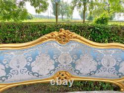 Opulent Antique French Louis XVI Corbeille Sofa Early 1900s