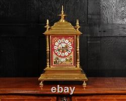 Ormolu and Sevres Porcelain Antique French Clock by Achille Brocot Fully Working