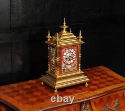 Ormolu and Sevres Porcelain Antique French Clock by Achille Brocot Fully Working