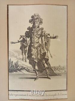 Outstanding antique french Versaille Louis XIV prints after Jean Berain 1640-171