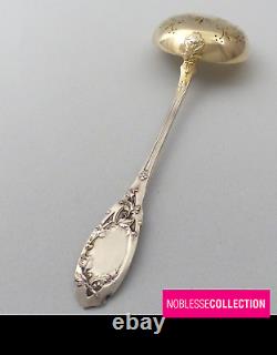 PUIFORCAT MODERNE n°57 ANTIQUE FRENCH STERLING SILVER VERMEIL SUGAR SIFTER SPOON