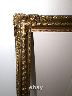 Pair Gorgeous Antique Gold Gilt Louis French Baroque Wood Frames Ea Fits 10x12