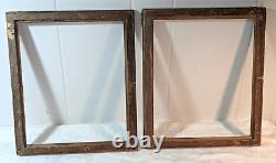 Pair Gorgeous Antique Gold Gilt Louis French Baroque Wood Frames Ea Fits 10x12