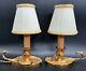 Pair Of Bedside Lamps Louis Xv Style Hettier Vincent Bronze French Antique