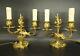 Pair Of Candleholders Lamps, Louis Xv Style, Era 19th Bronze French Antique