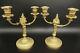 Pair Of Candleholders Louis Xvi Style Era 19th Bronze French Antique