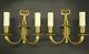 Pair Of Sconces, Knots & Eagle Heads, Louis Xvi Style Bronze French Antique