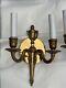 Pair Petite French Louis Xv Style Brass Wall Sconce Sconces 2 Pair Available