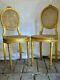 Pair Of 18th Century Louis Xvi Gilded Cane Chairs