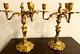 Pair Of Antique French Rococo 19th Century Gilt Bronze Louis Xv Style Candelabra