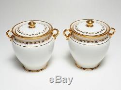 Pair of Antique Sevres Sugar Pots from the Royal Service of Louis Phillippe I
