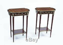 Pair of French Louis XVI Style Occasional Bedside Tables