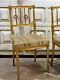 Pair Of French Louis Xvi Style Gilded Chairs Small Chairs