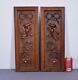 Pair Of Louis Xvi French Antique Woodcarving Panels In Walnut Wood