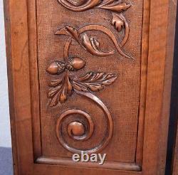 Pair of Louis XVI French Antique Woodcarving Panels in Walnut Wood