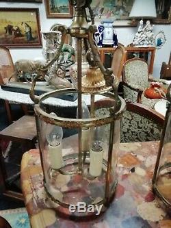 Pair of antique French lanterns in Louis XVI style