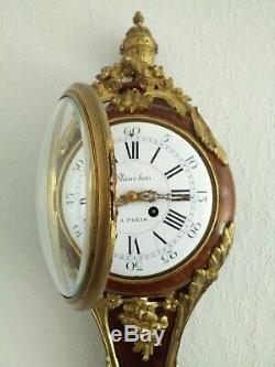 Planchon à Paris French cartel wall clock Louis XVI style Japy around 1880