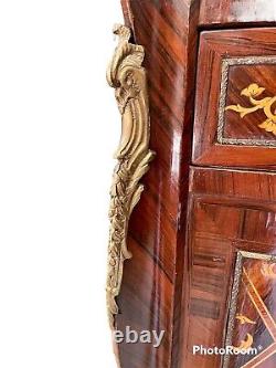 Prestigious Preservative Style Louis XVI Cupboard French With Marble And Bronze