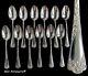 Puiforcat Louis Xv Antique French Sterling Silver Tea Spoons Set Rococo Dessert