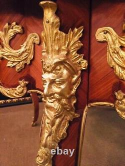 Q'Antique French Salon Table IN Antique Louis XV Style Des 20. Jh Bronze