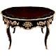 Q'french Lounge Table In Antique Louis Xv Style, Black Polished Bronze
